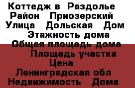 Коттедж в  Раздолье › Район ­ Приозерский › Улица ­ Дольская › Дом ­ 5 › Этажность дома ­ 2 › Общая площадь дома ­ 100 › Площадь участка ­ 3 000 › Цена ­ 3 000 - Ленинградская обл. Недвижимость » Дома, коттеджи, дачи аренда   . Ленинградская обл.